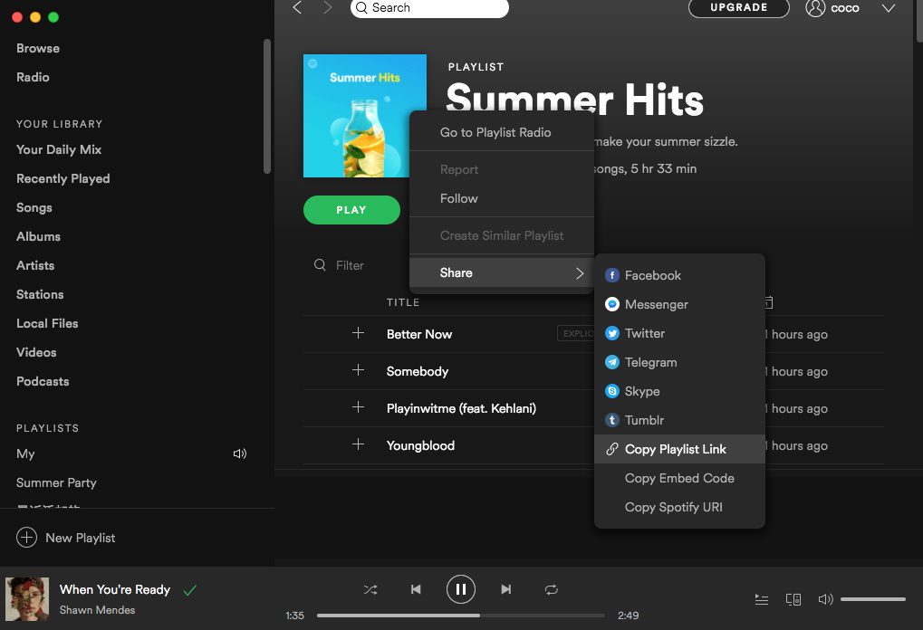 Spotify free online music player for pc